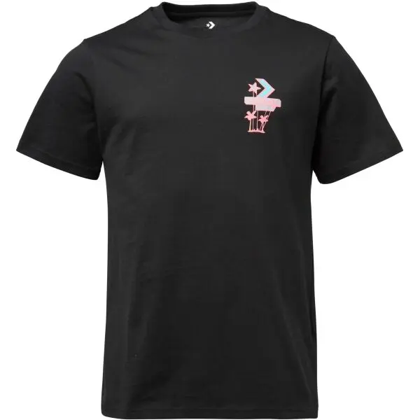 Converse Converse MOTEL Мъжка тениска, черно, размер