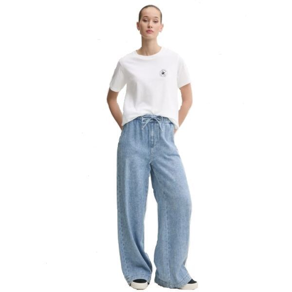 Converse Converse SMALL CHUCK PATCH Дамска тениска, бяло, размер