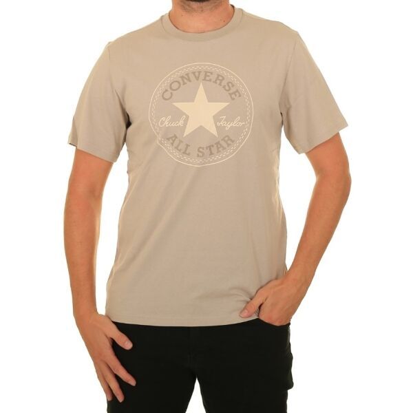 Converse Converse STANDARD FIT CENTER FRONT CHUCK PATCH CORE TEE Унисекс тениска, бежово, размер