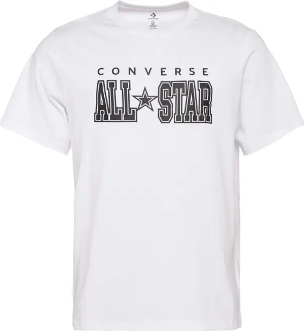 Converse Converse STANDARD FIT CENTER FRONT CHUCK PATCH CORE TEE Унисекс тениска, бяло, размер