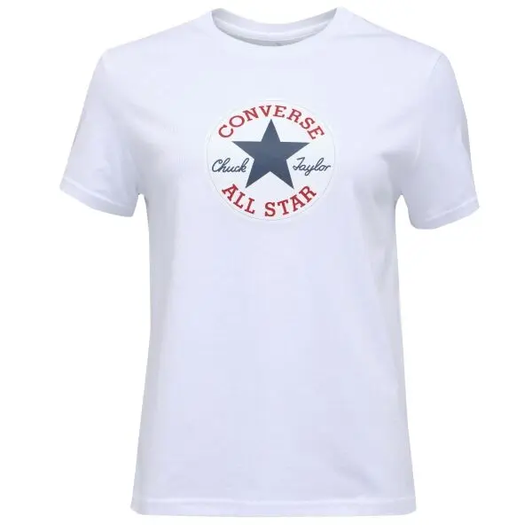 Converse Converse STANDARD FIT CENTER FRONT CHUCK PATCH CORE TEE Унисекс тениска, бяло, размер