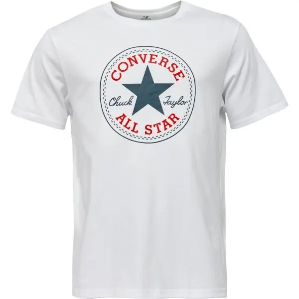 Converse Converse STANDARD FIT CENTER FRONT CHUCK PATCH CORE TEE Унисекс тениска, бяло, размер
