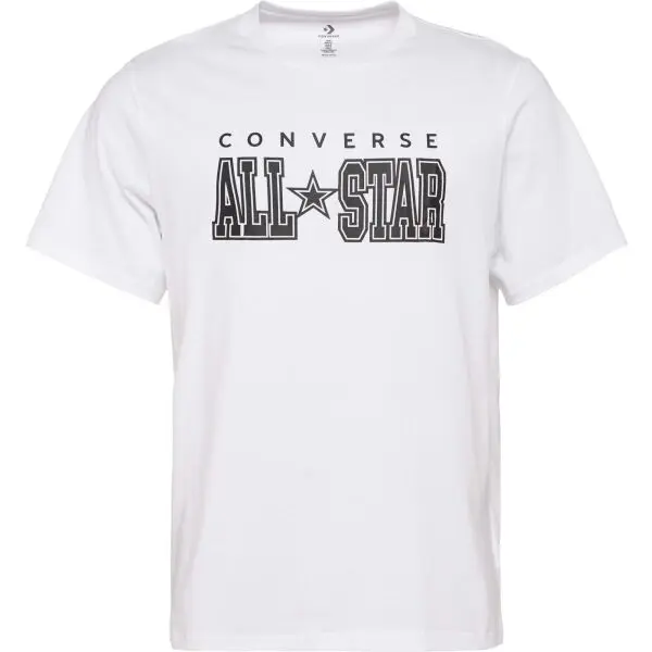 Converse Converse STANDARD FIT CENTER FRONT CHUCK PATCH CORE TEE Унисекс тениска, бяло, размер