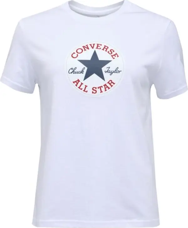 Converse Converse STANDARD FIT CENTER FRONT CHUCK PATCH CORE TEE Унисекс тениска, бяло, размер