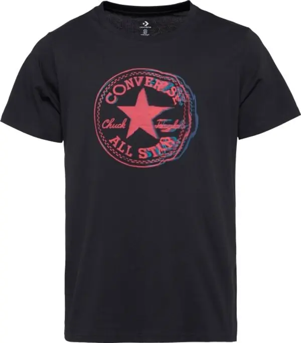 Converse Converse STANDARD FIT CENTER FRONT CHUCK PATCH CORE TEE Унисекс тениска, черно, размер