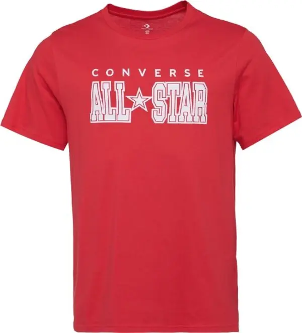 Converse Converse STANDARD FIT CENTER FRONT CHUCK PATCH CORE TEE Унисекс тениска, червено, размер