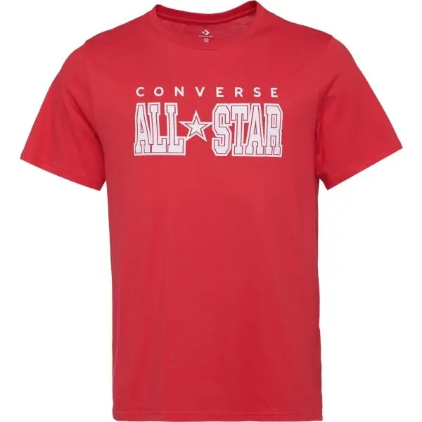 Converse Converse STANDARD FIT CENTER FRONT CHUCK PATCH CORE TEE Унисекс тениска, червено, размер