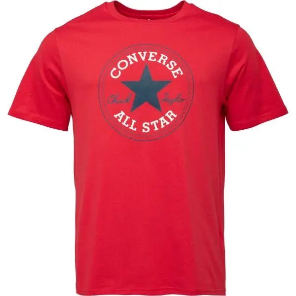 Converse Converse STANDARD FIT CENTER FRONT CHUCK PATCH CORE TEE Унисекс тениска, червено, размер