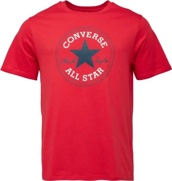 Converse Converse STANDARD FIT CENTER FRONT CHUCK PATCH CORE TEE Унисекс тениска, червено, размер