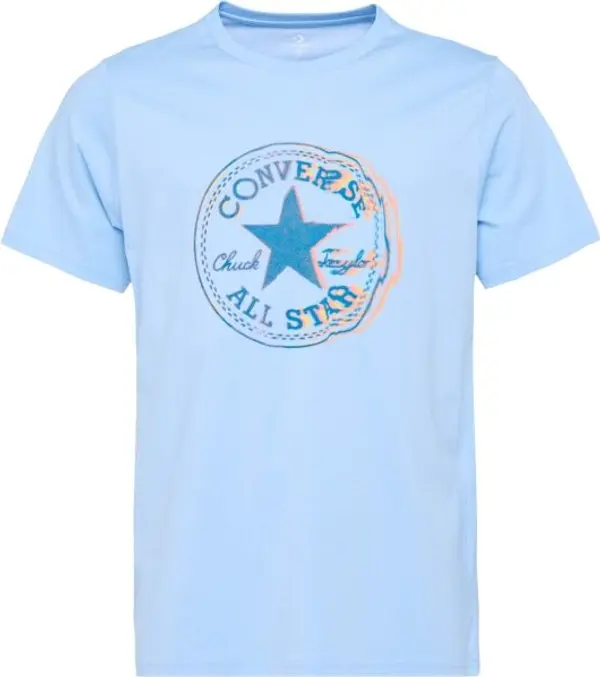 Converse Converse STANDARD FIT CENTER FRONT CHUCK PATCH CORE TEE Унисекс тениска, светлосиньо, размер