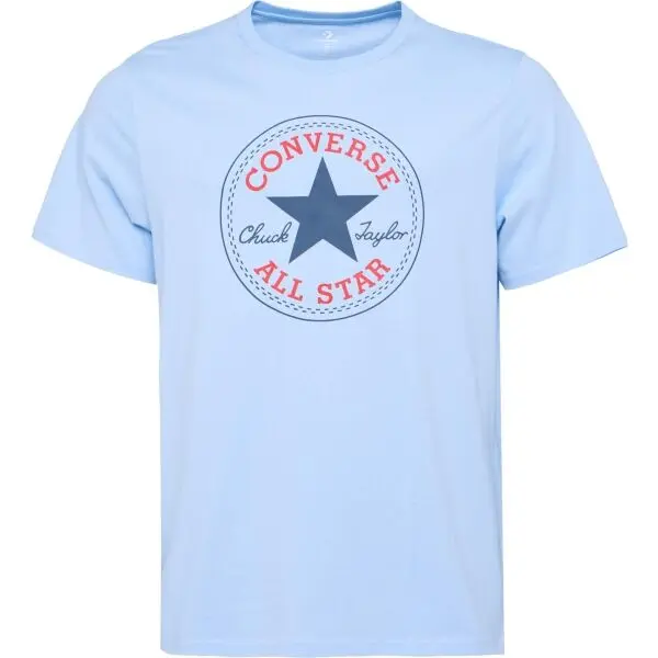 Converse Converse STANDARD FIT CENTER FRONT CHUCK PATCH CORE TEE Унисекс тениска, светлосиньо, размер