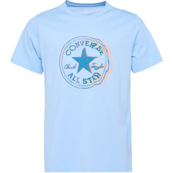 Converse Converse STANDARD FIT CENTER FRONT CHUCK PATCH CORE TEE Унисекс тениска, светлосиньо, размер