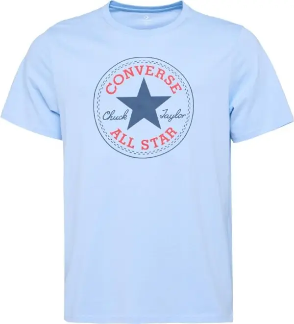 Converse Converse STANDARD FIT CENTER FRONT CHUCK PATCH CORE TEE Унисекс тениска, светлосиньо, размер