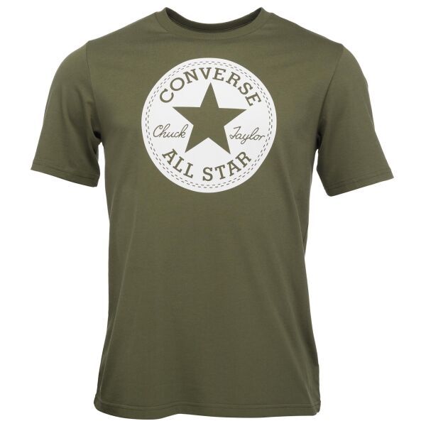 Converse Converse STANDARD FIT CENTER FRONT CHUCK PATCH KNOCK OUT TEE Мъжката тениска, khaki, размер