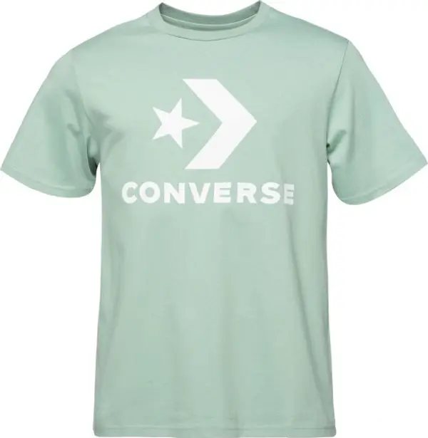 Converse Converse STANDARD FIT CENTER  STAR CHEV Мъжка тениска, светло-зелено, размер