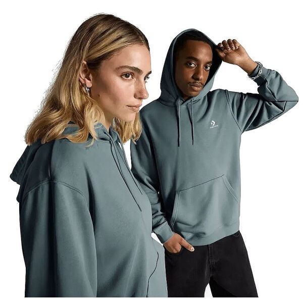 Converse Converse STANDARD UNI FIT LEFT CHEST STAR CHEV EMB HOODIE FT Дамски суитшърт, синьо, размер