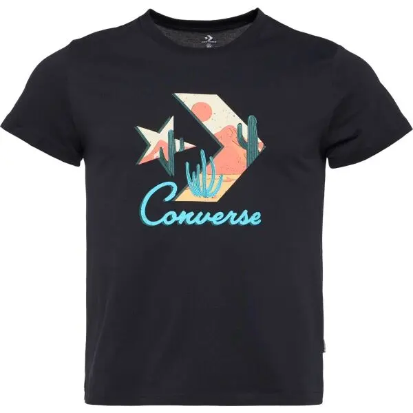 Converse Converse STAR CHEV FILL TEE Дамска тениска, черно, размер
