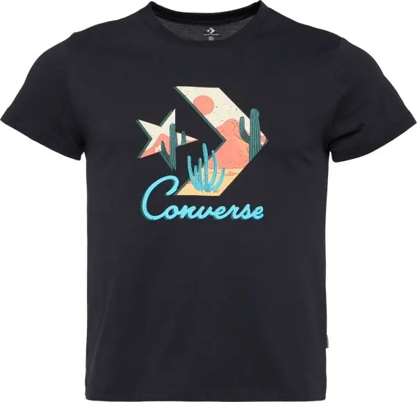 Converse Converse STAR CHEV FILL TEE Дамска тениска, черно, размер