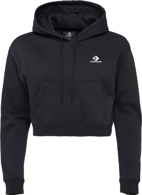 Converse Converse STAR CHEVRON HOODIE Дамски суитшърт, черно, размер