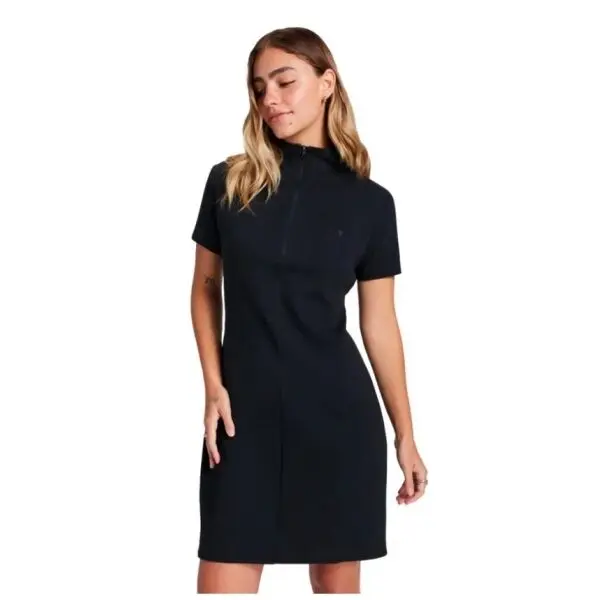 Converse Converse STAR CHEVRON ZIP UP DRESS Дамска рокля, черно, размер