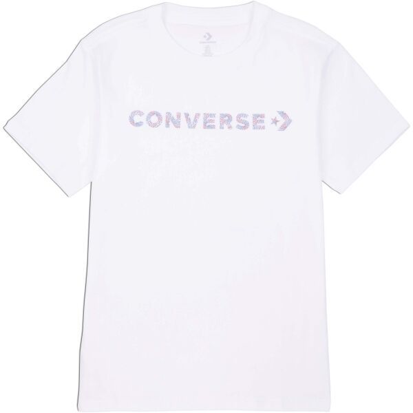 Converse Converse WORDMARK SS TEE Дамска тениска, бяло, размер