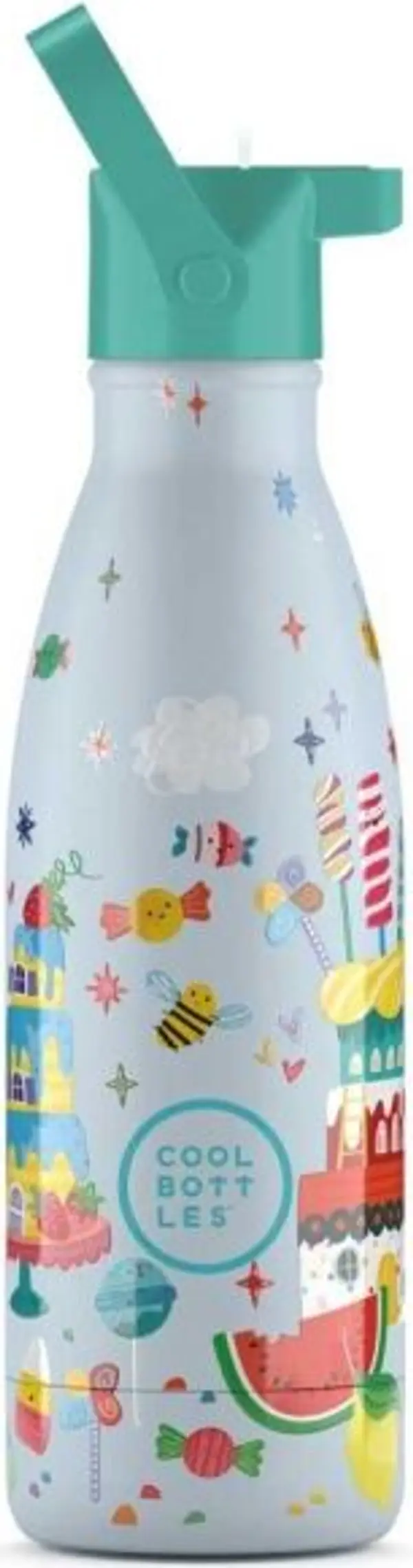 COOL BOTTLES COOL BOTTLES KIDS CANDY LAND 3D 350 ML Детска термо бутилка, светлосиньо, размер 350 ML