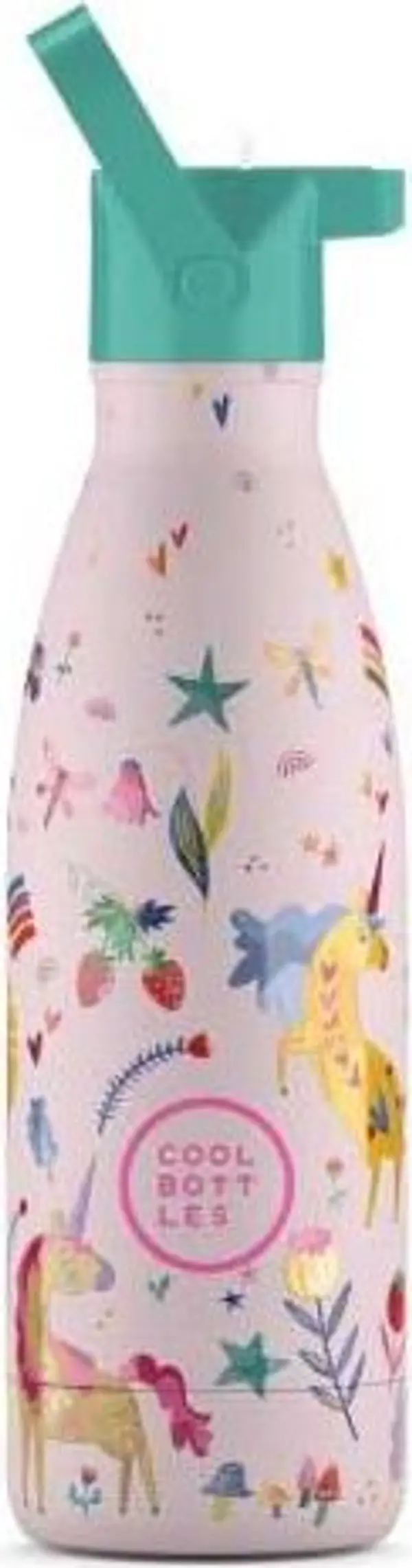 COOL BOTTLES COOL BOTTLES KIDS FUNNY UNICORNS 3D 350 ML Детска термо бутилка, розово, размер 350 ML