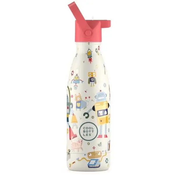 COOL BOTTLES COOL BOTTLES KIDS MESSY ROBOTS 350 ML Детска бутилка, микс, размер 350 ML