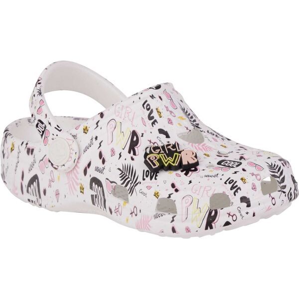 Coqui Coqui BIG FROG AMULET Детски чехли, бяло, размер