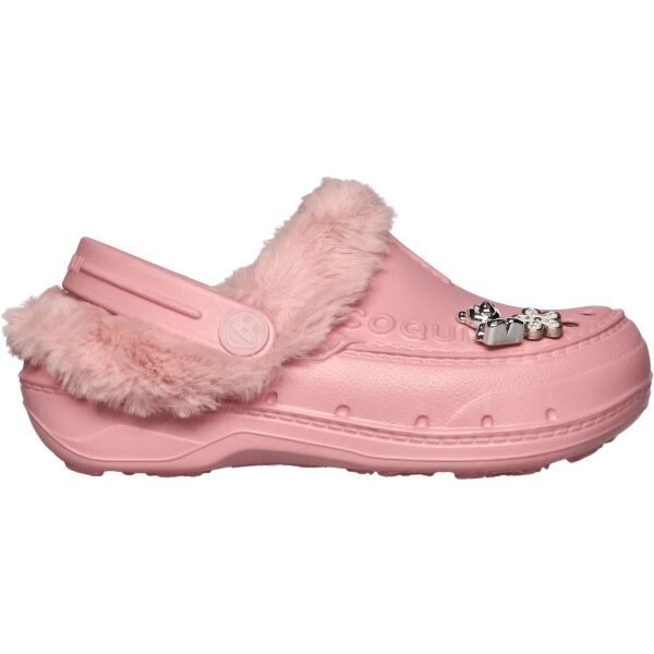 Coqui Coqui HUSKY KIDS Детски чехли с подплата, розово, размер