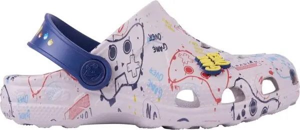 Coqui Coqui LITTLE FROG AMULET Детски чехли, сиво, размер