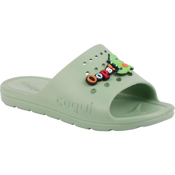Coqui Coqui LONG AMULET Детски чехли, зелено, размер