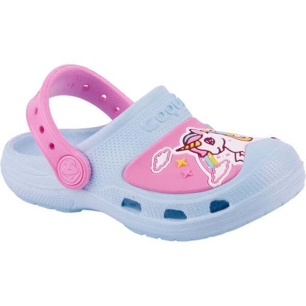 Coqui Coqui MAXI UNICORN Детски чехли, светлосиньо, размер