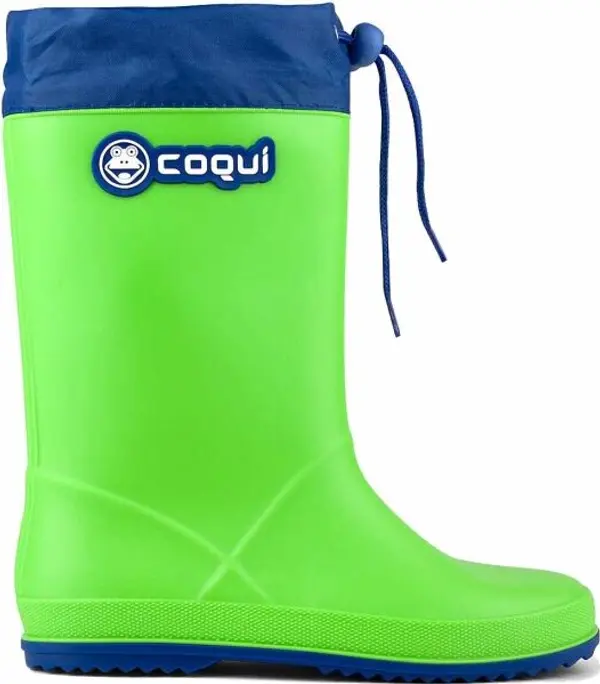 Coqui Coqui RAINY COLLAR Детски ботуши, светло-зелено, размер