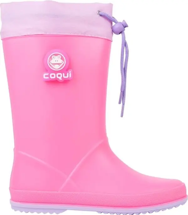 Coqui Coqui RAINY COLLAR Детски гумени ботуши, розово, размер