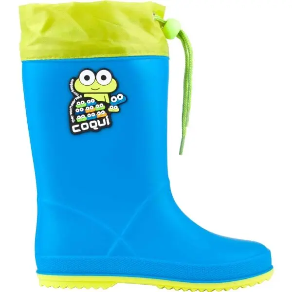 Coqui Coqui RAINY COLLAR Детски гумени ботуши, синьо, размер