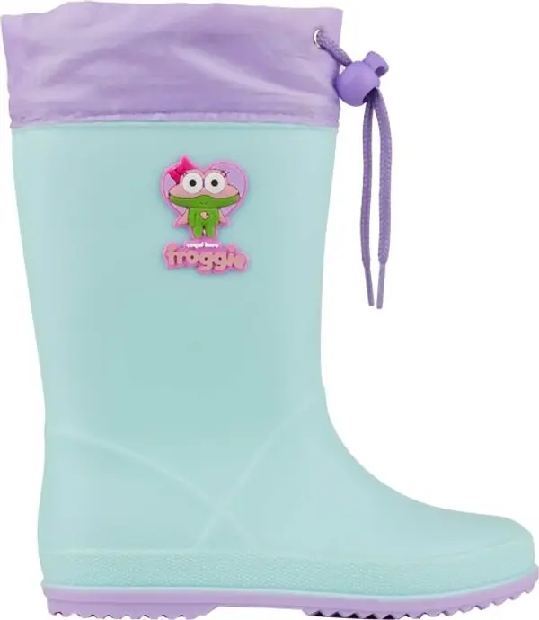 Coqui Coqui RAINY COLLAR Детски гумени ботуши, светло-зелено, размер