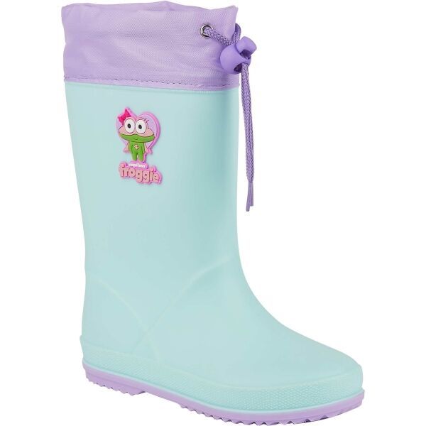 Coqui Coqui RAINY COLLAR Детски гумени ботуши, светлосиньо, размер