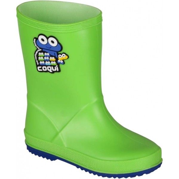 Coqui Coqui RAINY Детски ботуши, светло-зелено, размер