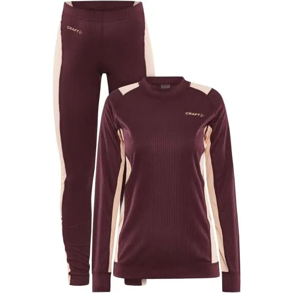 Craft Craft CORE DRY BASELAYER SET W Дамски комплект-функционално бельо, винен, размер