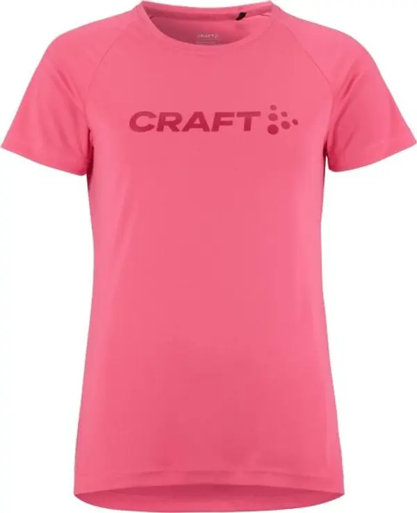Craft Craft CORE ESSENCE LOGO TEE W Дамска функционална тениска, розово, размер