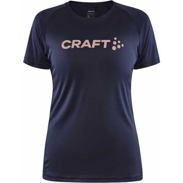 Craft Craft CORE ESSENCE LOGO TEE W Дамска функционална тениска, тъмносин, размер