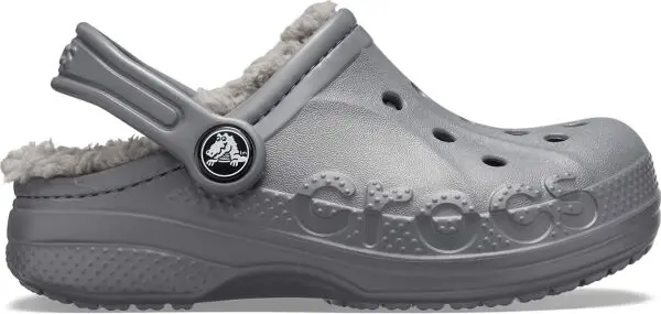 Crocs Crocs BAYA LINED CLOG K Детски чехли, сиво, размер 33/34