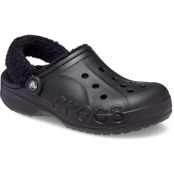 Crocs Crocs BAYA LINED FUZZ STRAP CLOG Универсални чехли, черно, размер 37/38
