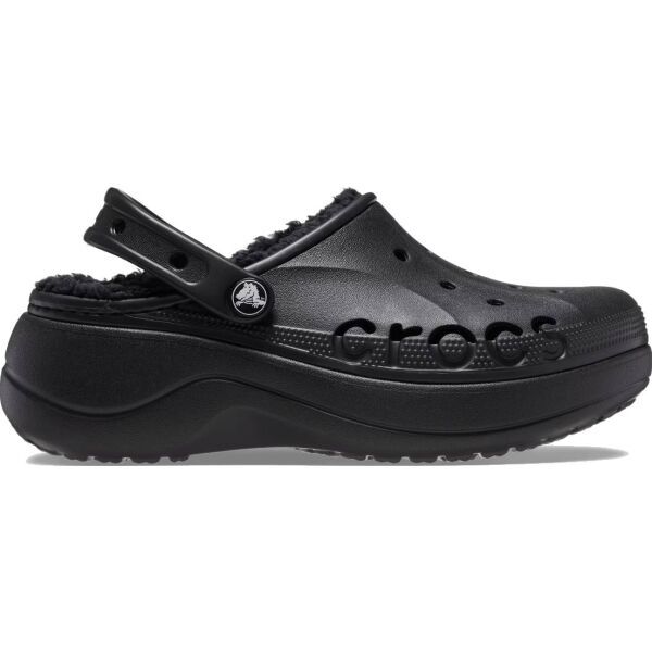 Crocs Crocs BAYA PLATFORM LINED CLOG Дамски термо кецове, черно, размер 37/38