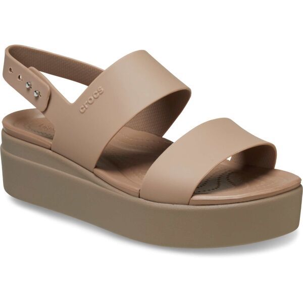 Crocs Crocs BROOKLYN LOW WEDGE W Дамски сандали, бежово, размер 41/42