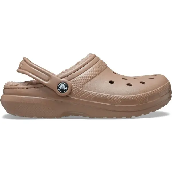 Crocs Crocs CLASSIC FUZZ LINED CLOG Дамски чехли, кафяво, размер 37/38