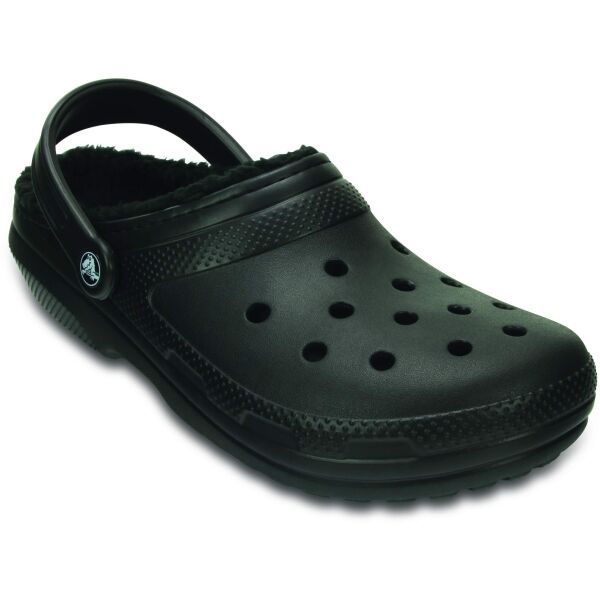 Crocs Crocs CLASSIC FUZZ LINED CLOG Универсални чехли, черно, размер 37/38