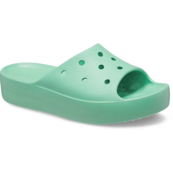 Crocs Crocs CLASSIC PLATFORM SLIDE Универсални чехли, светло-зелено, размер 38/39