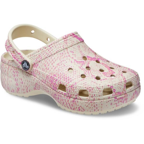 Crocs Crocs CLASSIC PLATFORM SNAKEPRINT CLOG W Дамски чехли, бежово, размер 41/42